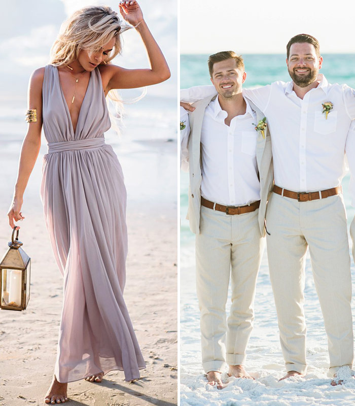 beach chic dresses wedding